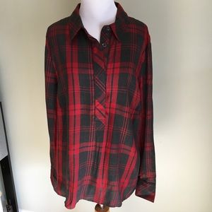cAbi #3587 Cunningham Shirt in Hunting Plaid L